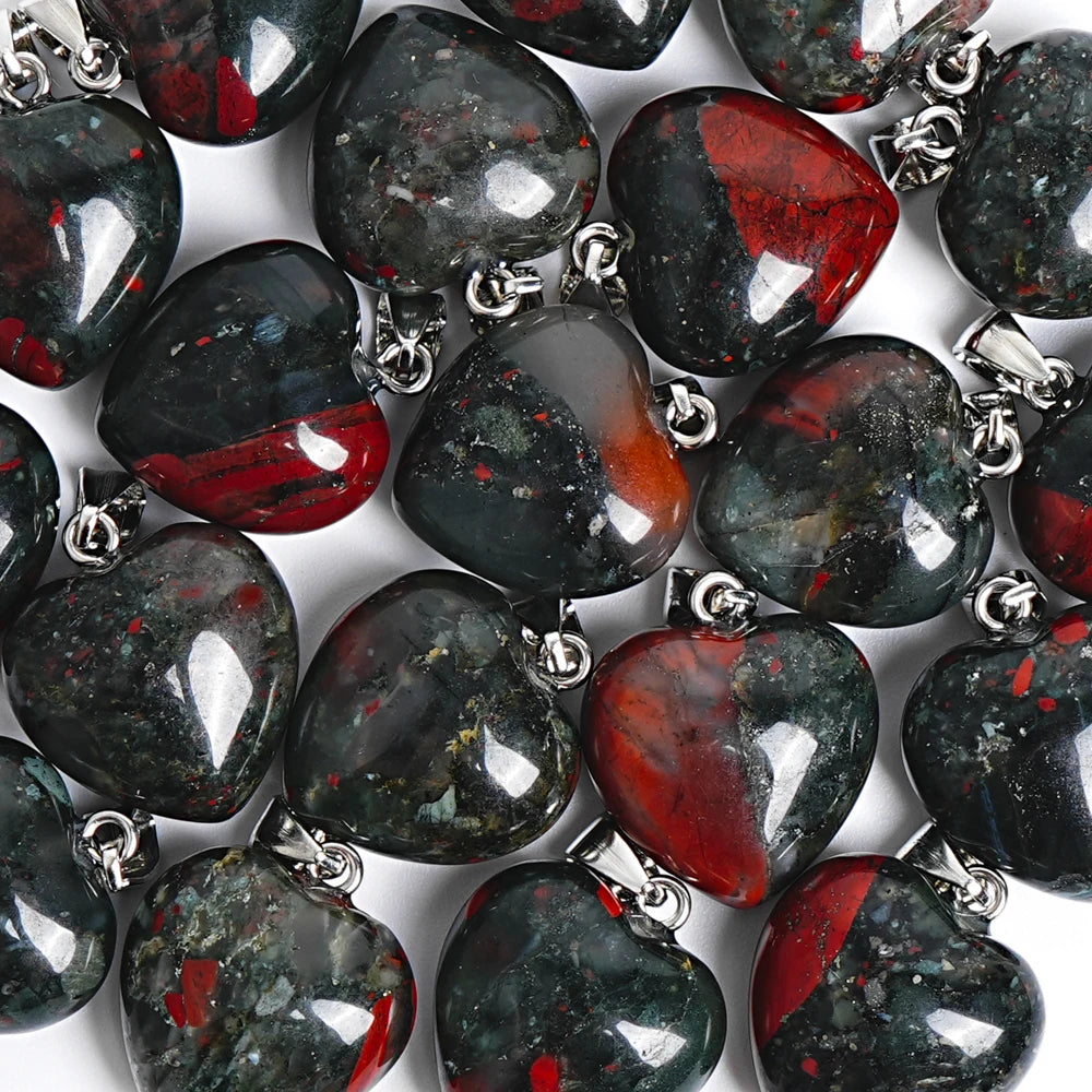 Green Blood Stone Heart-ToShay.org