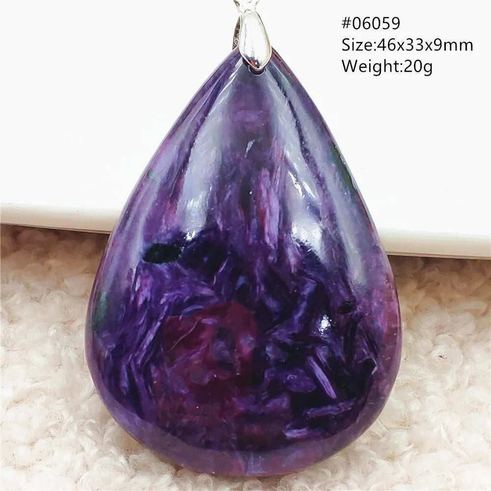 Purple Charoite Pendant-ToShay.org