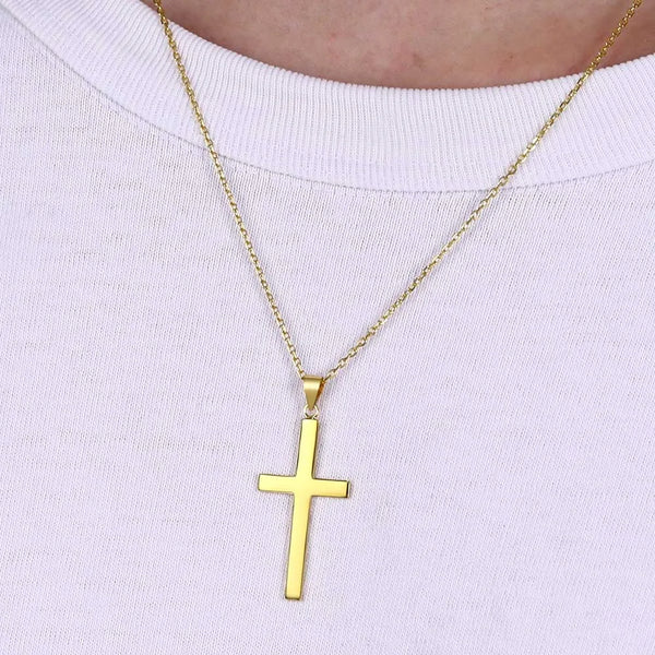 Gold Cross Pendant Necklaces-ToShay.org