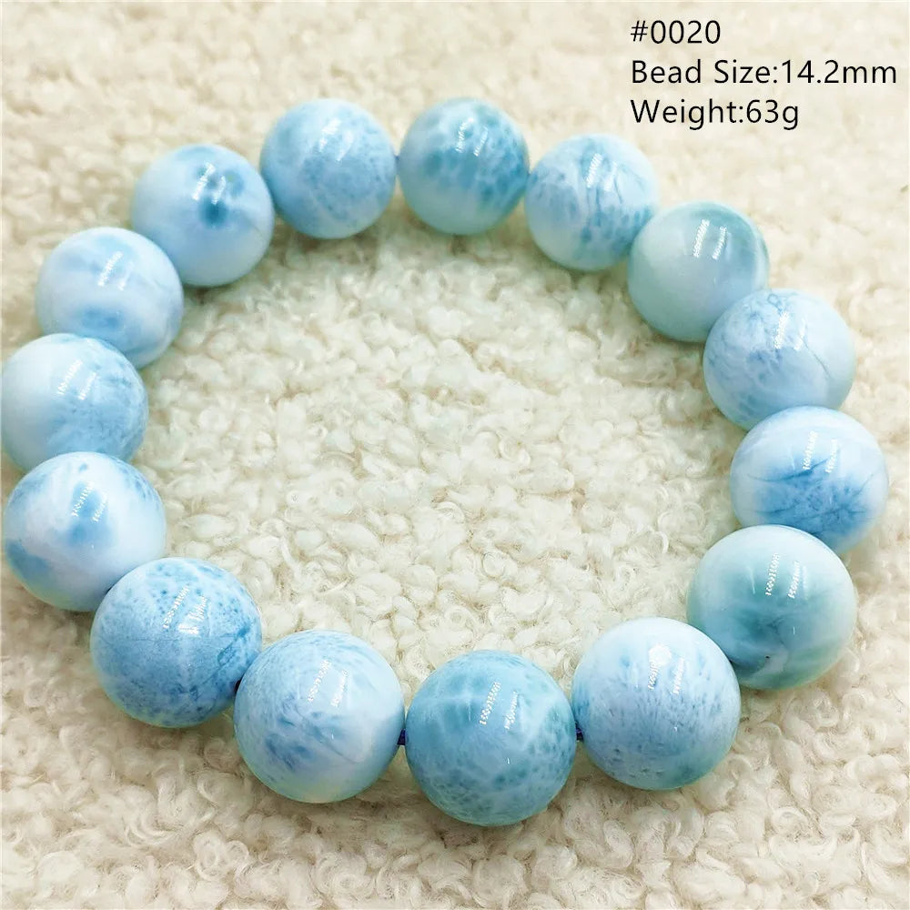 Blue Larimar Bead Bracelet-ToShay.org