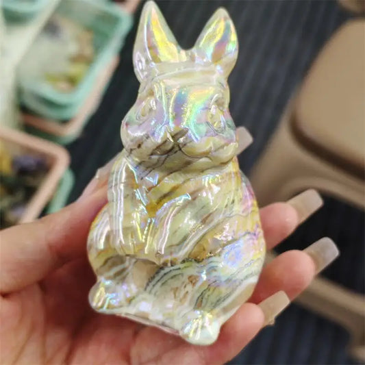 Yellow Aura Calcite Rabbit-ToShay.org