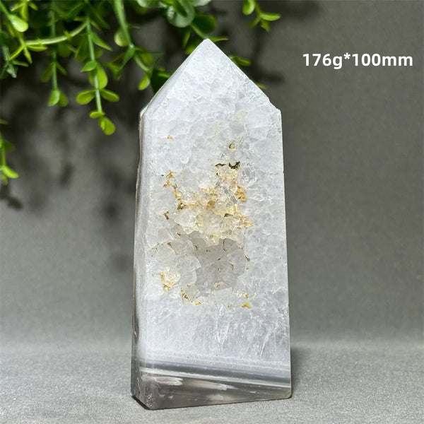 Green Aquatic Agate Tower-ToShay.org