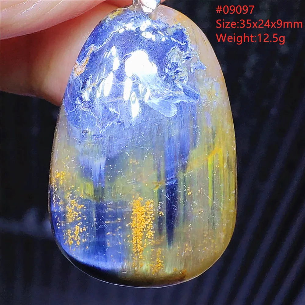 Blue Pietersite Chatoyant Pendant-ToShay.org