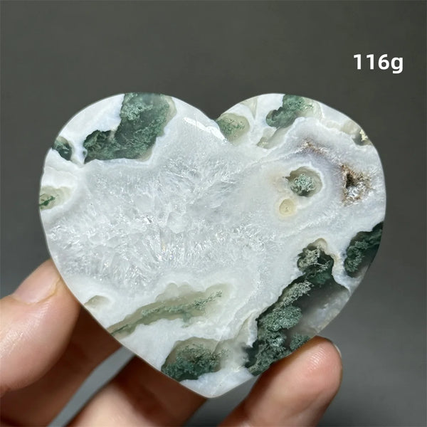 Green Moss Agate Heart-ToShay.org