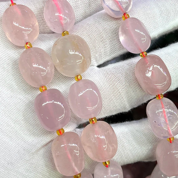 Pink Crystal Nugget Beads-ToShay.org