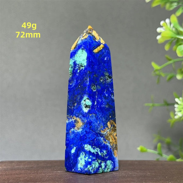 Blue Azurite Wand-ToShay.org