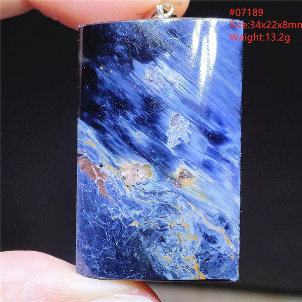 Blue Pietersite Chatoyant Pendant-ToShay.org