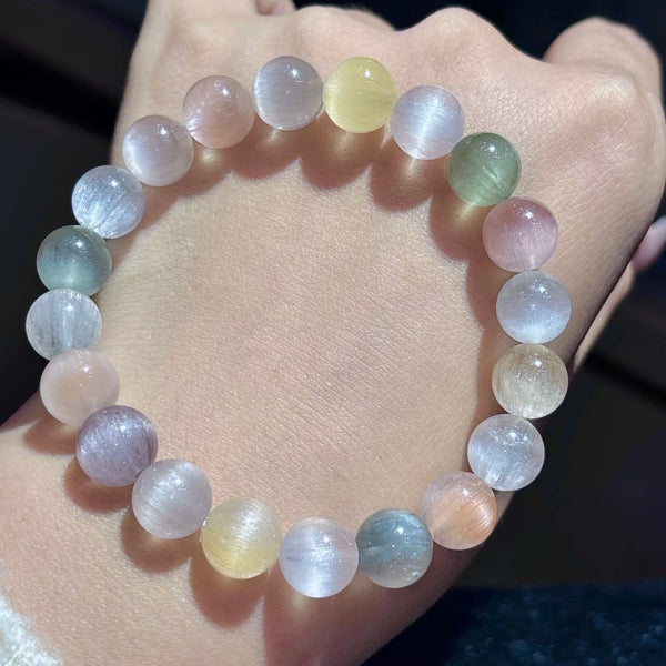 Rainbow Rutilated Quartz Bracelet-ToShay.org