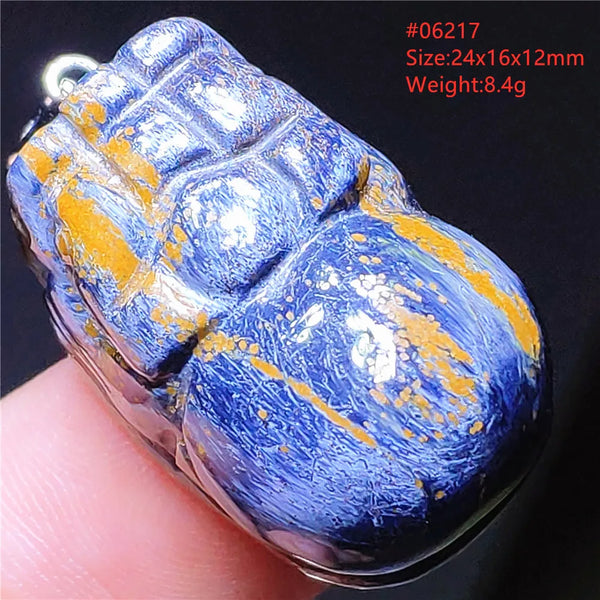 Blue Pietersite Chatoyant Pendant-ToShay.org