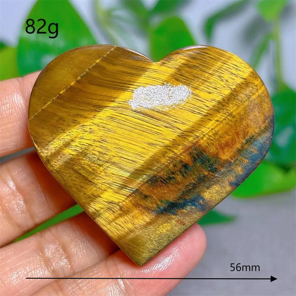 Yellow Blue Tiger Eye Heart-ToShay.org