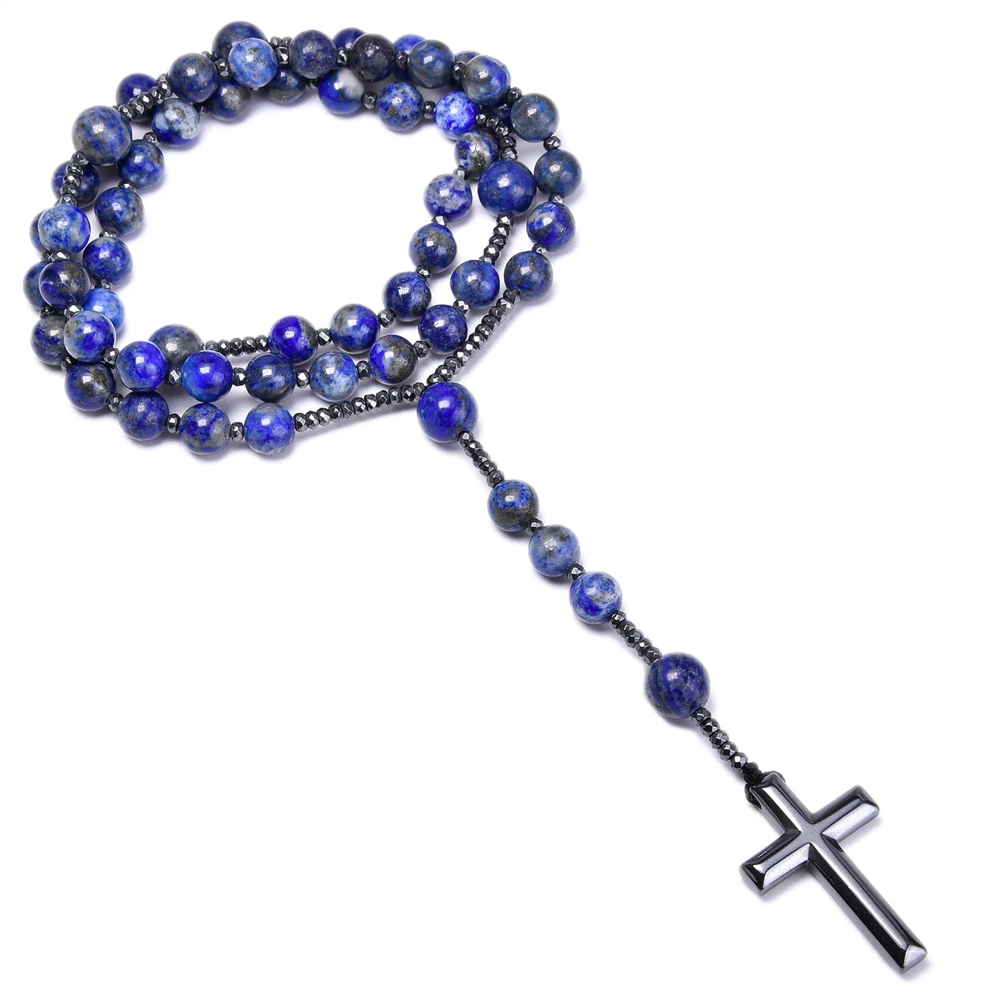 Blue Lapis Lazuli Rosary-ToShay.org