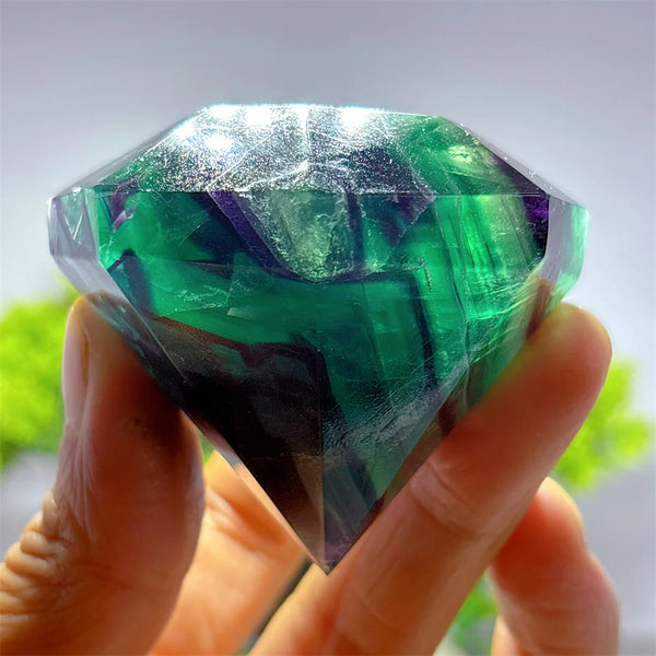 Rainbow Fluorite Diamond-ToShay.org