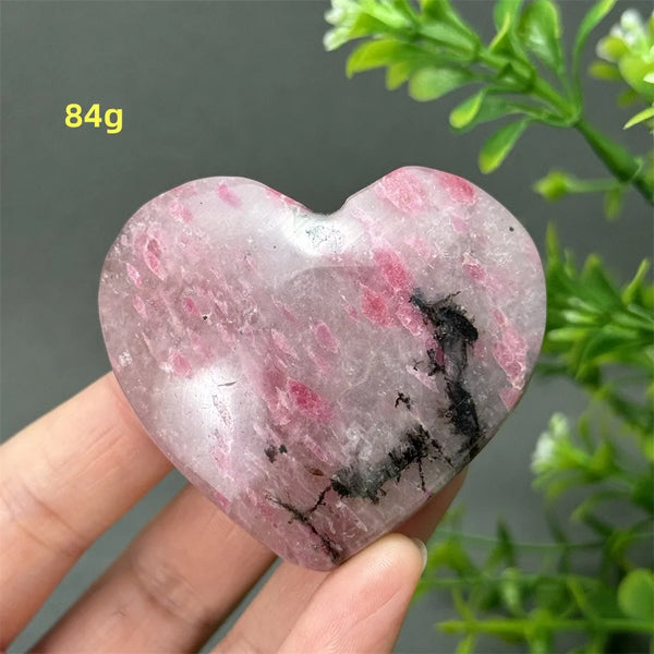 Pink Rose Rhodochrosite Heart-ToShay.org