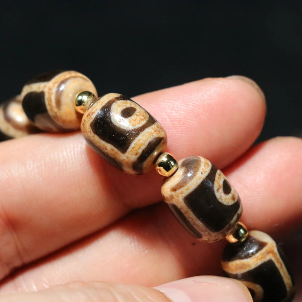 Tibetan Agate Dzi Bracelet-ToShay.org