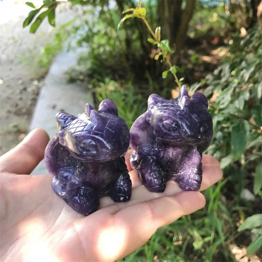Purple Lepidolite Dragon-ToShay.org