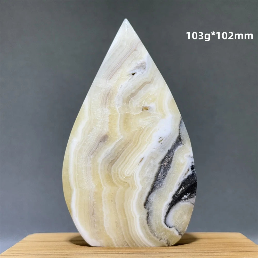 Grey Striped Agate Torch-ToShay.org