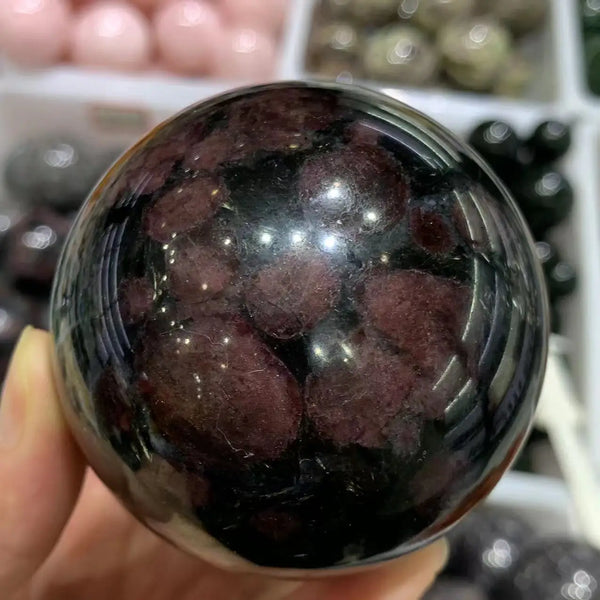 Red Garnet Crystal Ball-ToShay.org
