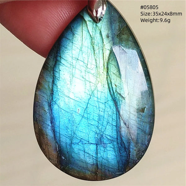 Blue Purple Labradorite Pendant-ToShay.org