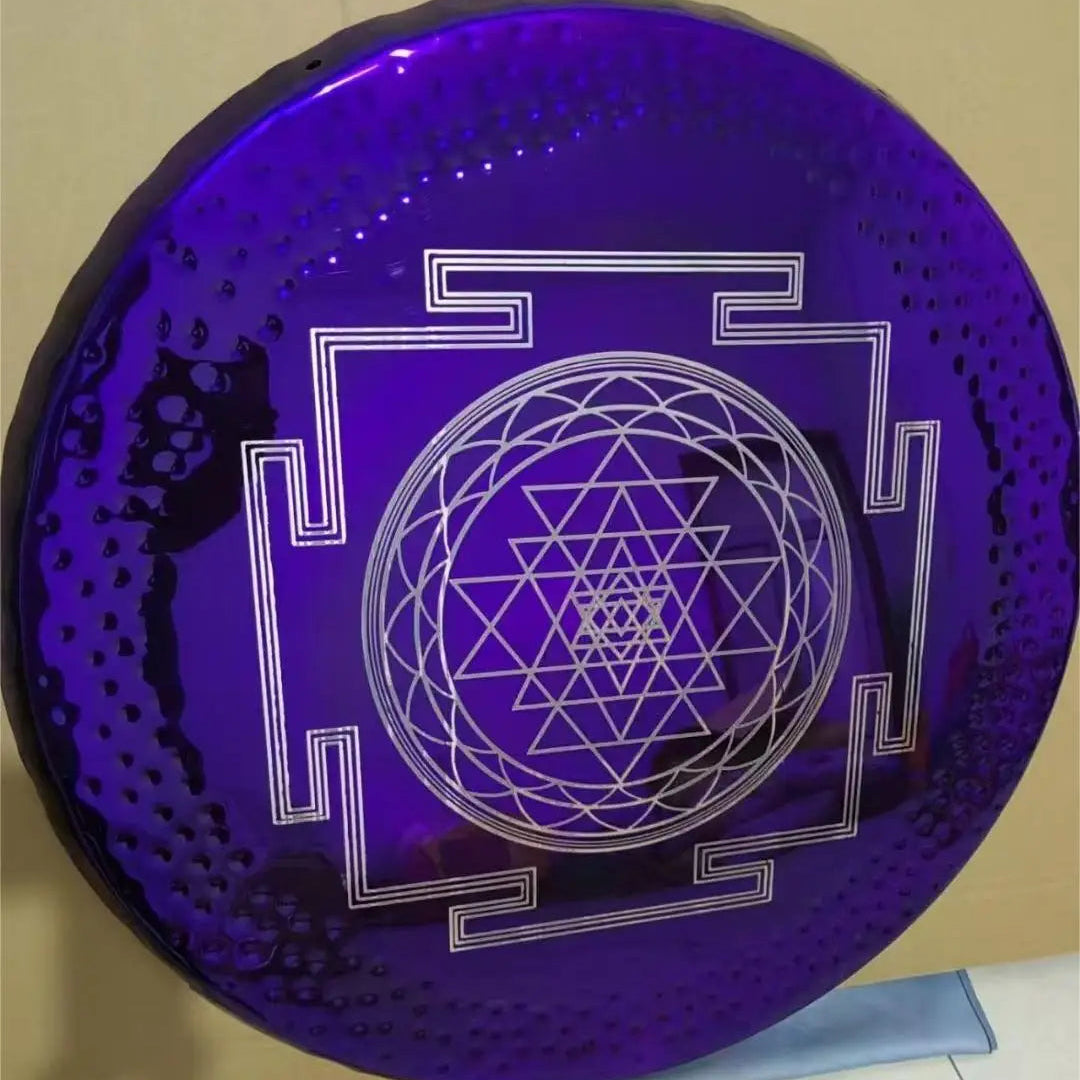 Purple Nickel Sri Yantra Gong-ToShay.org