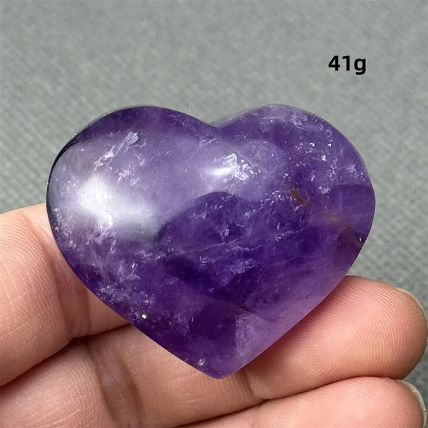 Purple Amethyst Heart-ToShay.org