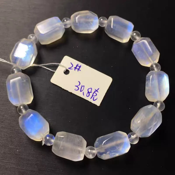 Blue Light Moonstone Bracelet-ToShay.org