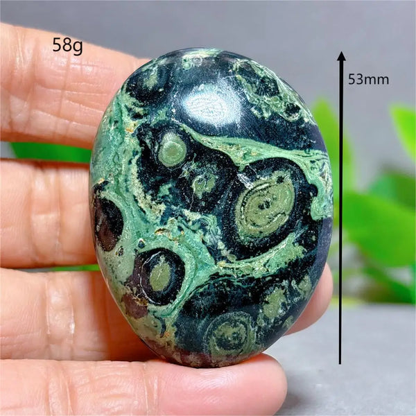 Green Malachite Palm Stone-ToShay.org