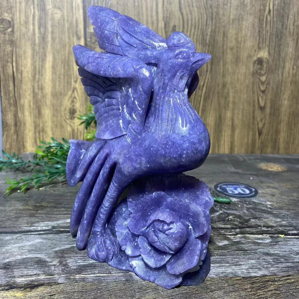 Purple Jade Phoenix Bird-ToShay.org