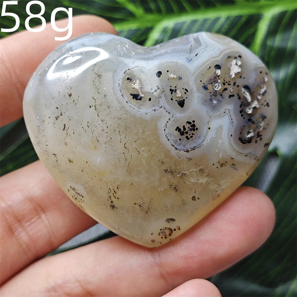 Yellow Tree Agate Heart-ToShay.org