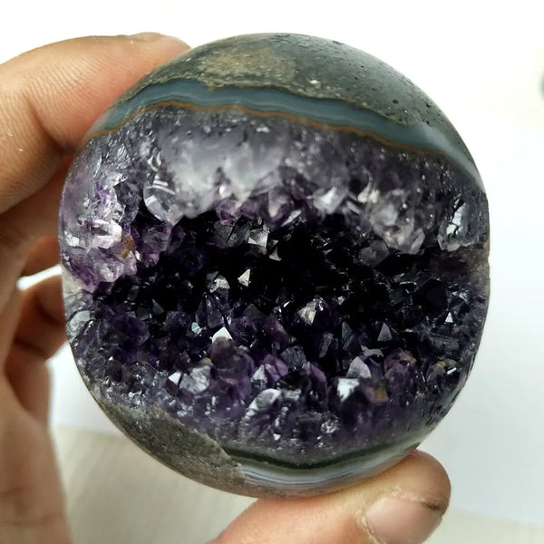 Purple Amethyst Geode Ball-ToShay.org