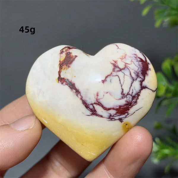 Yellow Mookaite Heart-ToShay.org