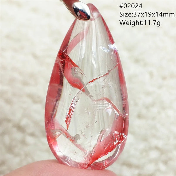 Red Limonite Quartz Pendant-ToShay.org