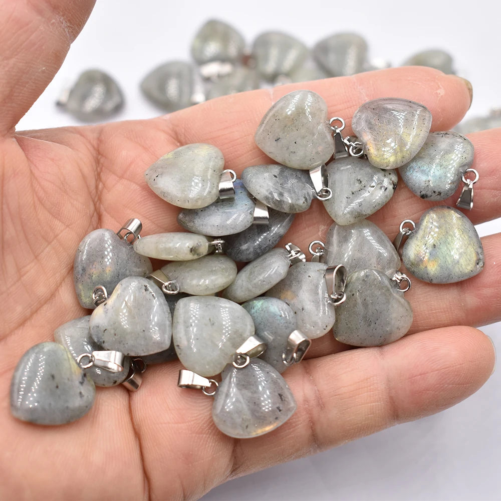 Grey Labrador Heart Pendants-ToShay.org