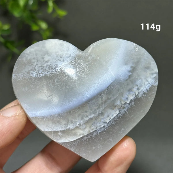 Green Aquatic Agate Heart-ToShay.org