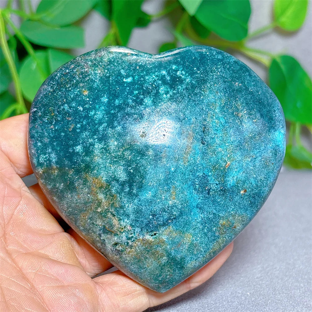 Green Ocean Jasper Heart-ToShay.org