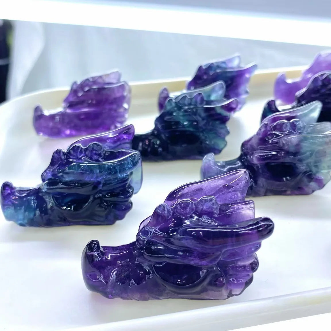 Rainbow Fluorite Figurines-ToShay.org