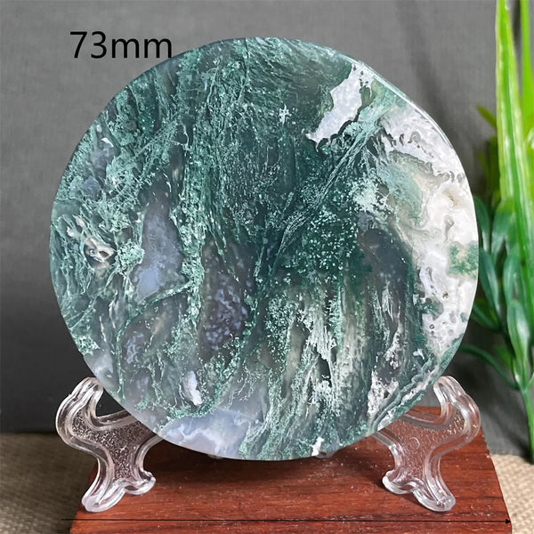 Green Moss Agate Plate-ToShay.org