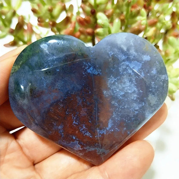 Green Moss Agate Heart-ToShay.org