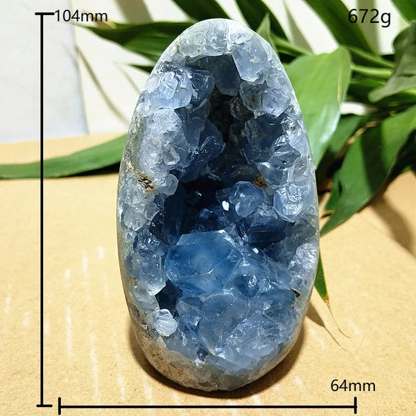 Blue Celestine Crystal Geode-ToShay.org