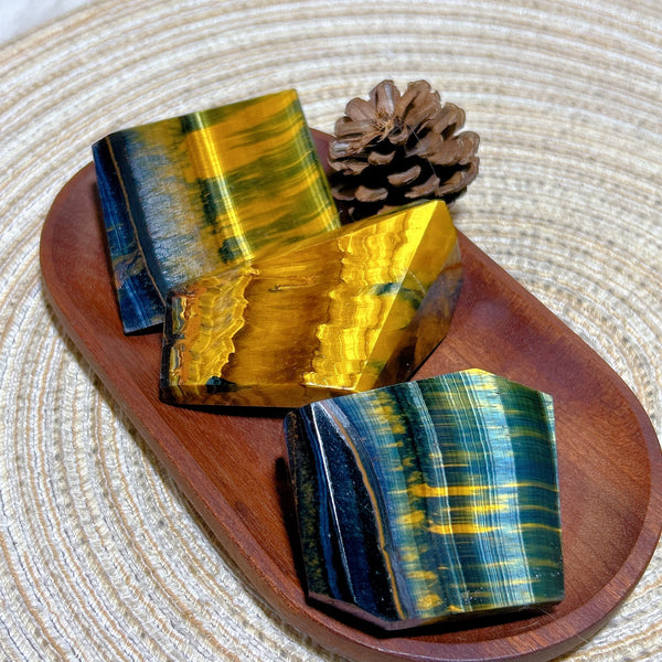 Blue Yellow Tiger Eye Stone-ToShay.org