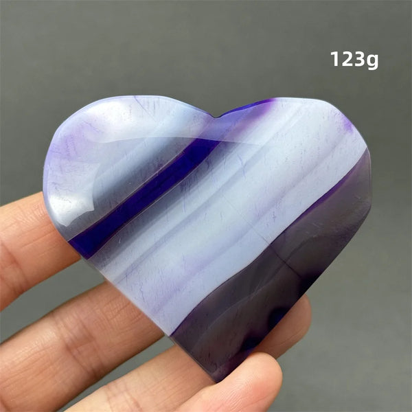 Purple Agate Heart-ToShay.org