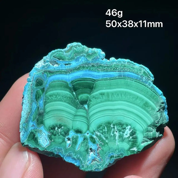 Green Chrysocolla Malachite Slice-ToShay.org