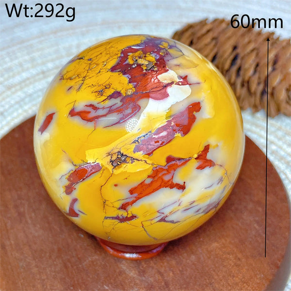 Yellow Mookaite Ball-ToShay.org