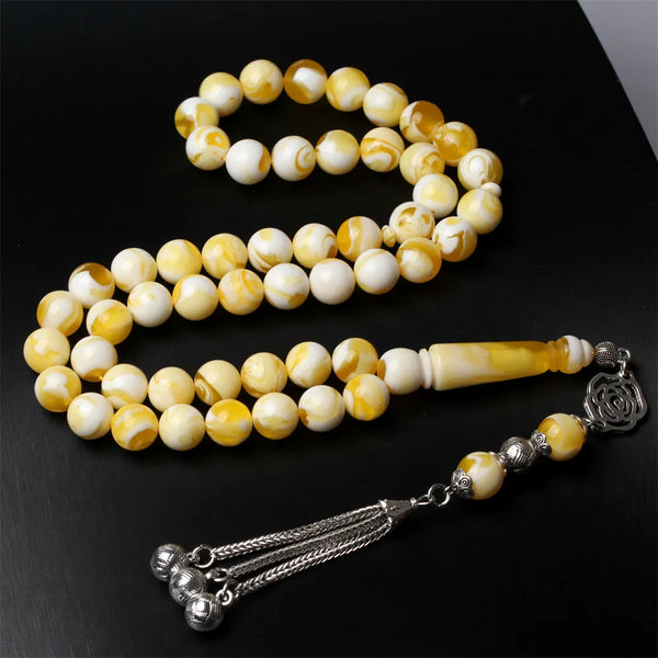 Yellow Amber Prayer Beads-ToShay.org