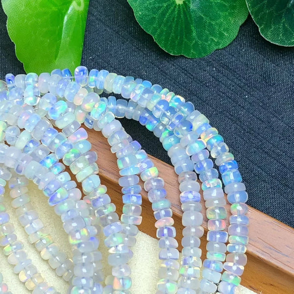 White Opal Abacus Bracelet-ToShay.org
