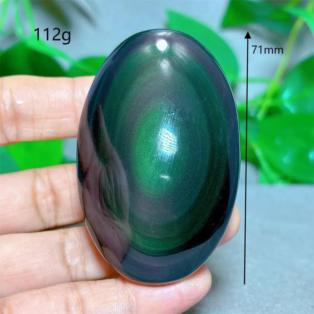 Rainbow Obsidian Palm Stone-ToShay.org