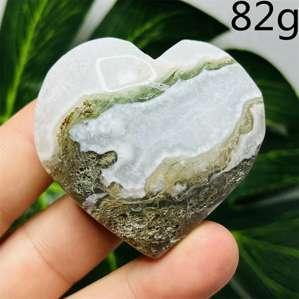 Green Moss Agate Heart-ToShay.org