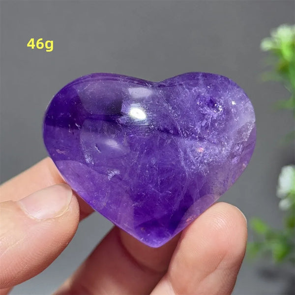 Purple Amethyst Heart-ToShay.org