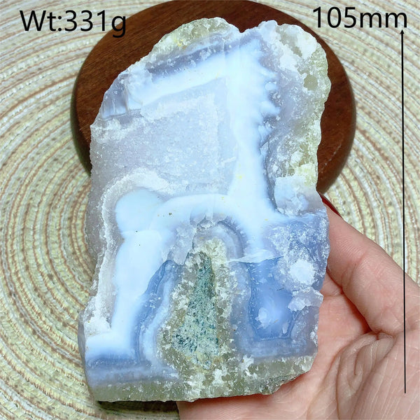 Blue Lace Agate Raw Stone-ToShay.org