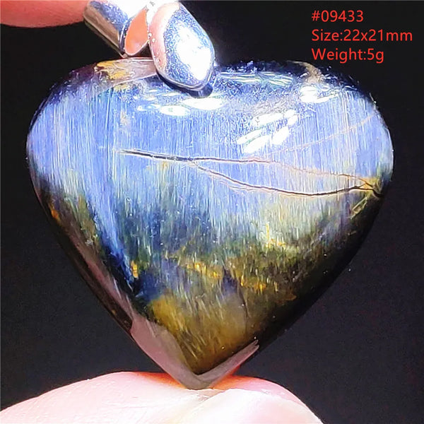 Blue Pietersite Chatoyant Pendant-ToShay.org