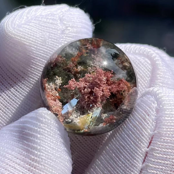 Green Phantom Quartz Ball-ToShay.org